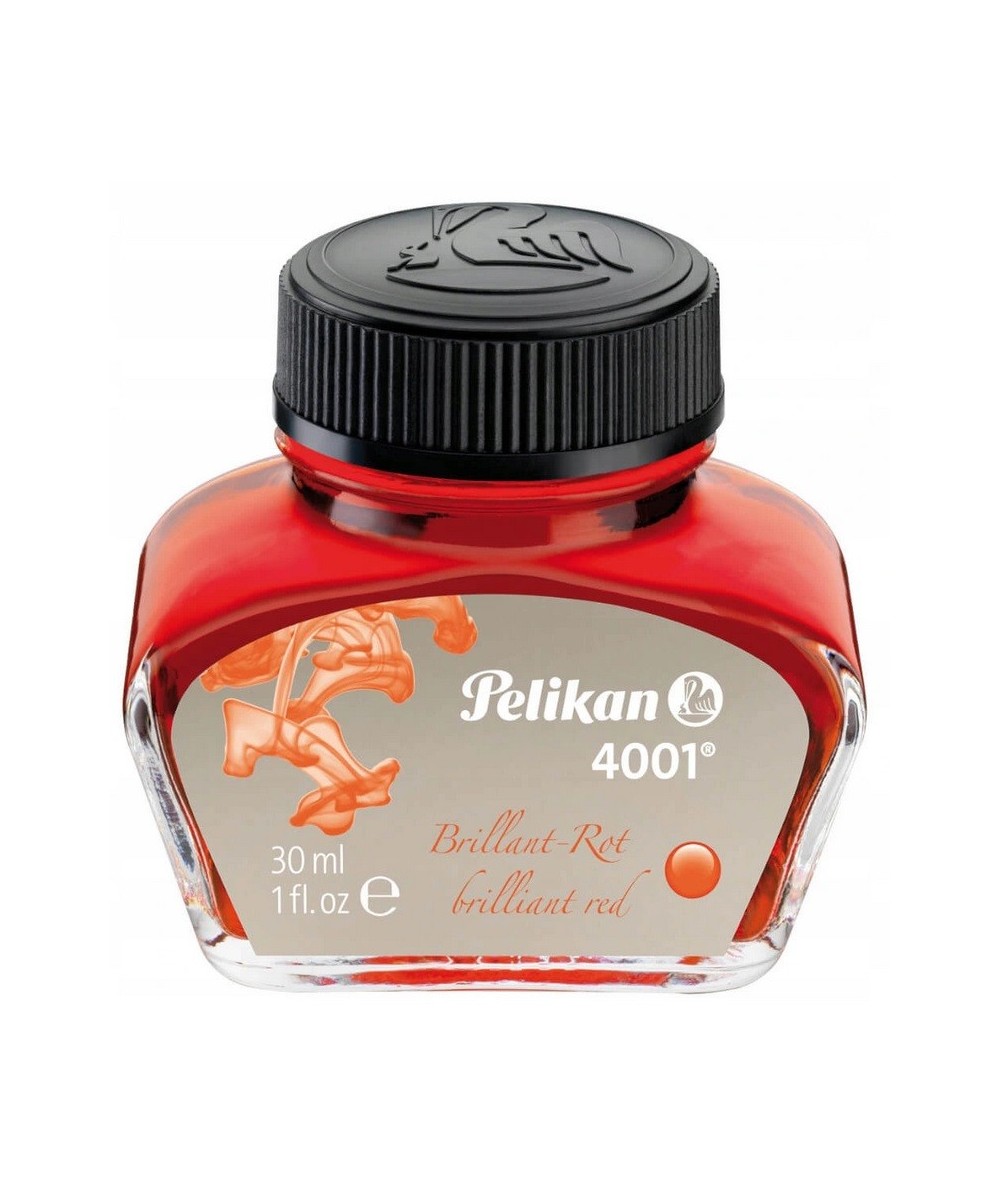 Atrament do pióra Pelikan 4001 czerwony 30 ml słoiczek Brilliant Red