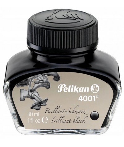 Atrament do pióra Pelikan 4001 czarny 30 ml słoiczek Brilliant Black