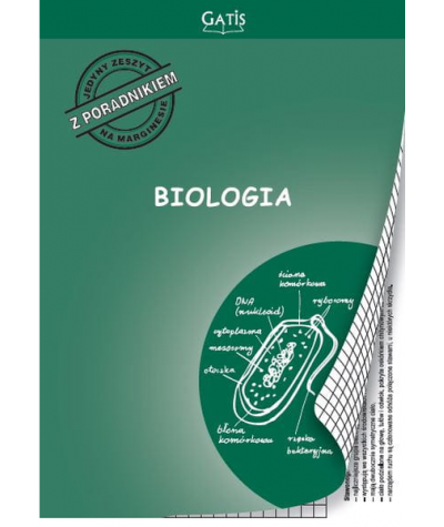 Zeszyt do biologii A5 60k. w kratkę GATIS kompendium tematyczny