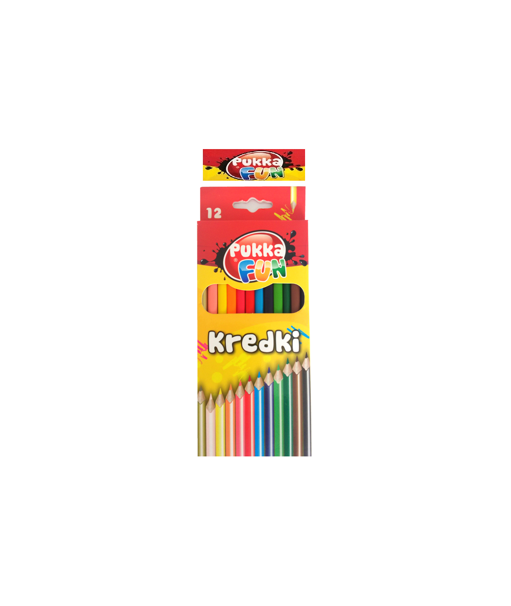 Kredki ołówkowe dla dzieci PUKKA PAD 12 kolorów 3+