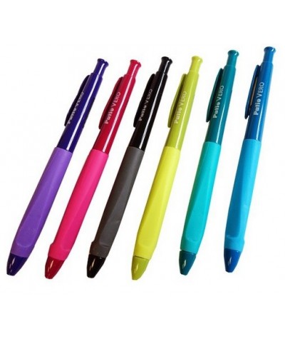Długopis żelowy Patio Vero Oil Gel 0,7 niebieski wkład MIX KOLORÓW