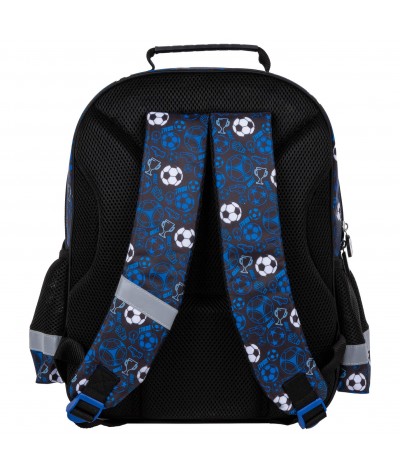 Plecak chłopięcy piłkarski DERFORM niebieski do 1 klasy Football HIT