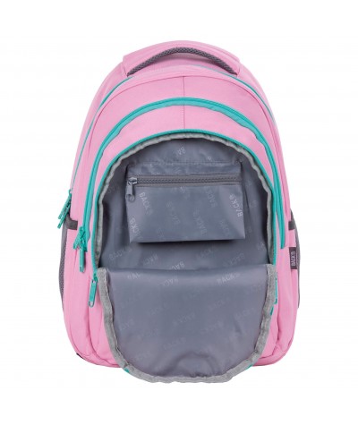 Różowy plecak szkolny BackUP PASTELOWY RÓŻ dla dziewczyny O36