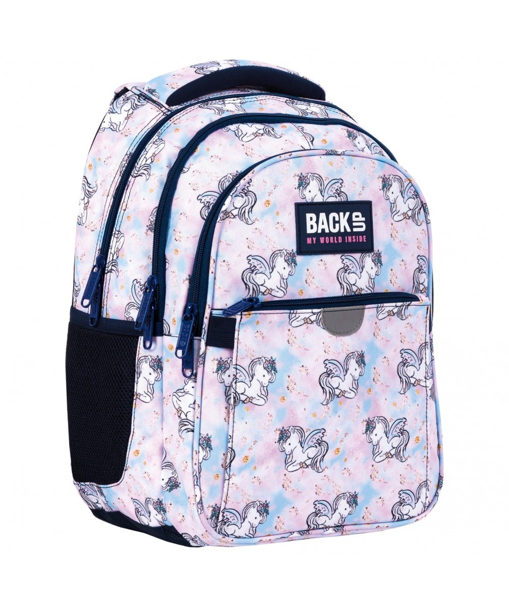 Plecak szkolny dla dziewczynki PEGAZ BackUP do 1 klasy P25