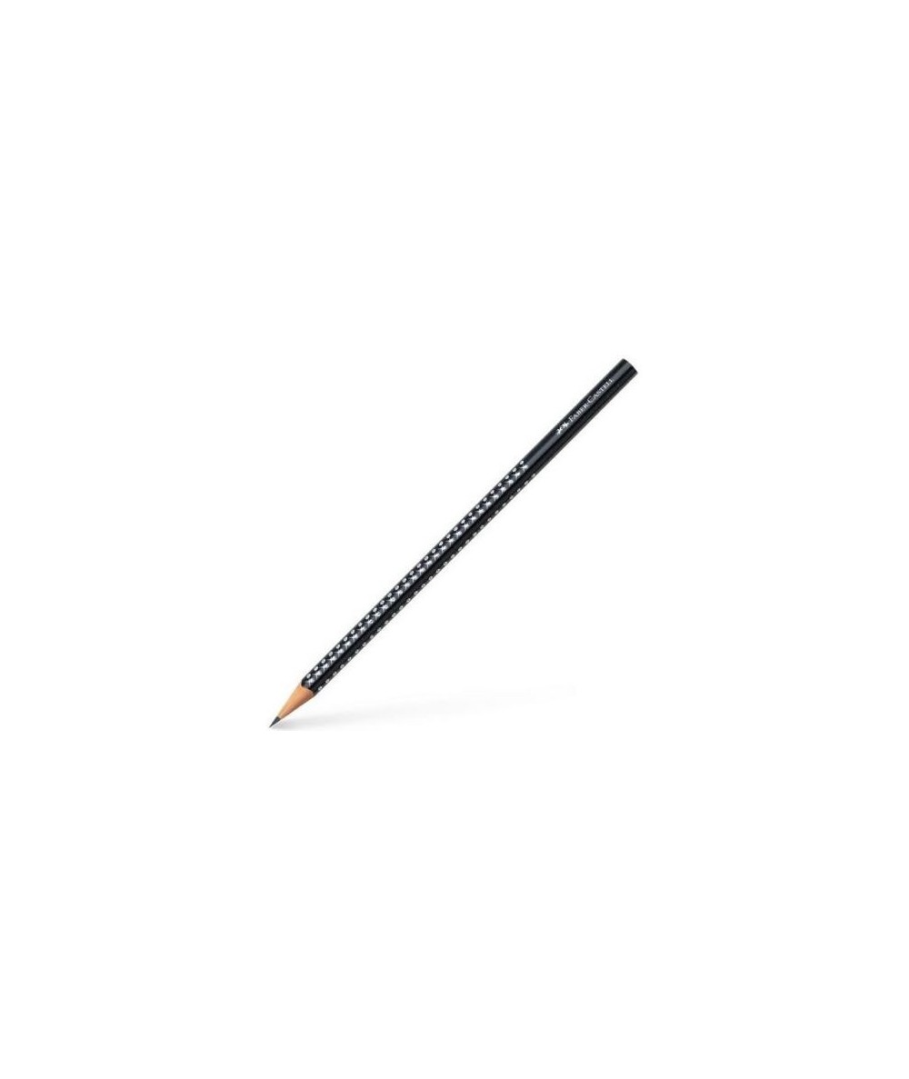 Ołówek Faber-Castell B czarny w kropeczki Sparkle Metallic