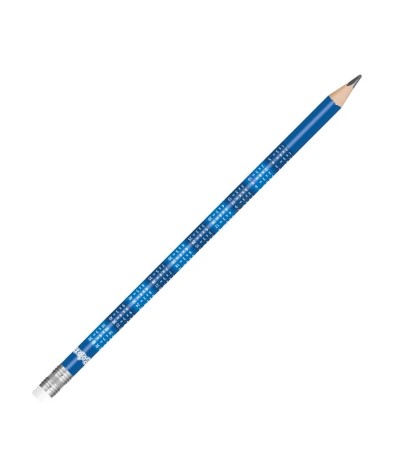 Miękki ołówek z gumką grafitowy 1szt. B + tabliczka mnożenia Colorino
