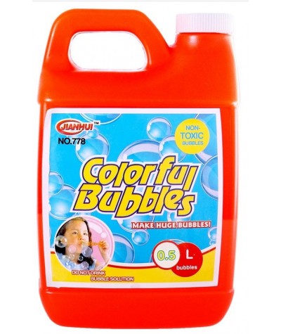 Płyn do baniek mydlanych 0,5L DUŻY bańki dla dzieci Coloful Bubbles