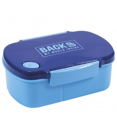 Śniadaniówka z przegródkami NIEBIESKA BackUP 500ml BPA FREE B58
