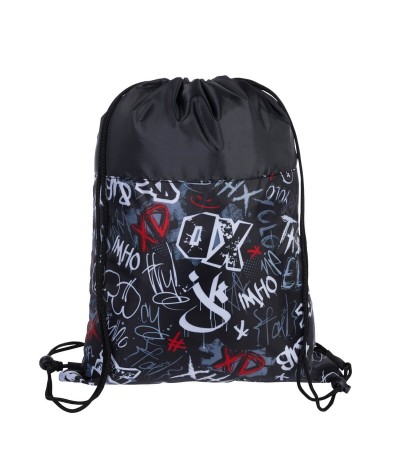 Plecak młodzieżowy z napisami XD ST.RIGHT SLANG GRAFFITI dla chłopaka