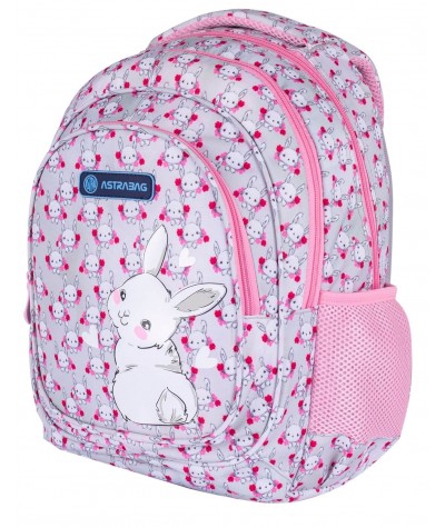 Plecak dla dziewczynki KRÓLICZEK do pierwszej klasy ASTRA BAG SWEET BUNNY