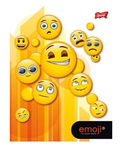 Zeszyt EMOJI A5 32k. w kratkę emotki buźki z emotikonami