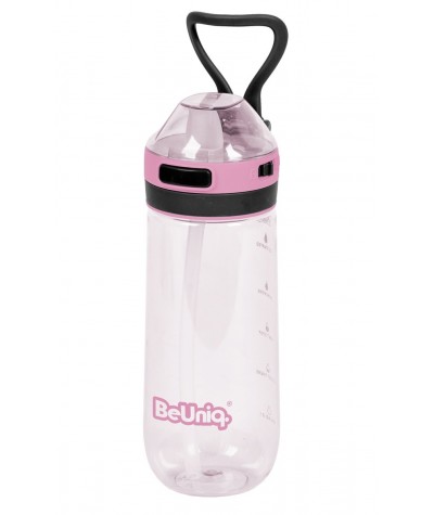 Bidon butelka na wodę Paso 650ml różowy Tritan BPA FREE BeUniq