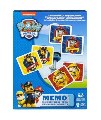 Gra PSI PATROL MEMO MEMORY pamięciowa 48 kart dla dzieci 3+
