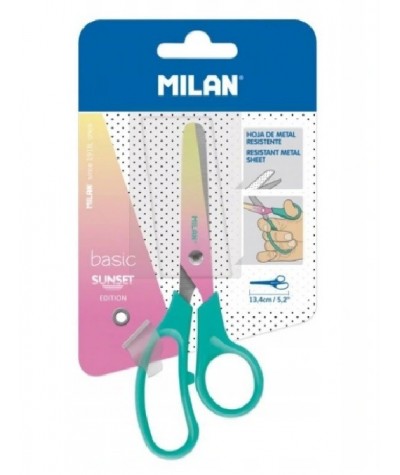 Nożyczki do szkoły Milan Sunset pastelowe 13,4cm