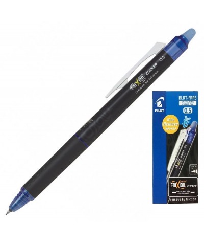 Długopis zmazywalny PILOT Frixion Clicker ZESTAW 12 SZTUK 0,5mm NIEBIESKI