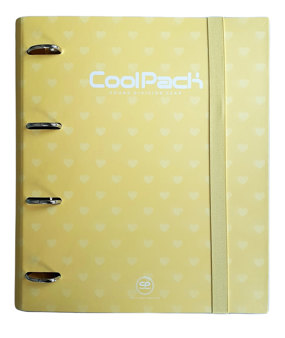 Segregator A4 ze 120 kartkami w kratkę ŻÓŁTY CoolPack Pastel  STUDIA