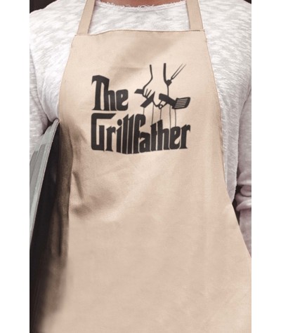 Fartuch kuchenny The Grillfather bawełniany na Dzień Ojca