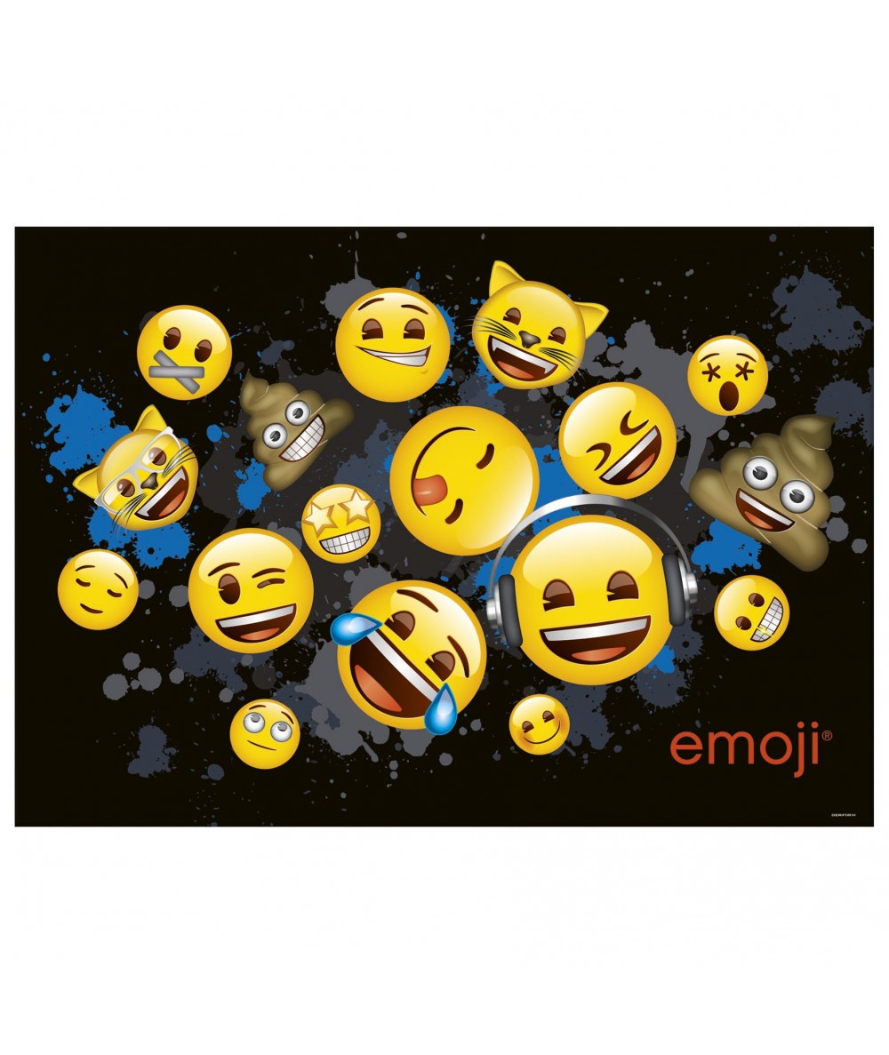 Podkład na biurko z emotikonami oklejany dwustronny Emoji 50x35cm