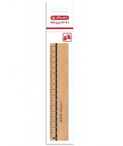 Linijka ekologiczna HERLITZ 17cm z drewna eco friendly my.pen