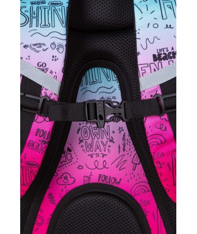 Plecak dla dziecka ombre napisy CoolPack Pink Scribble szkolny Jerry