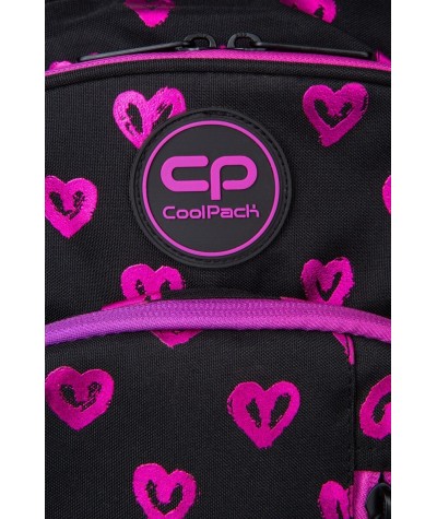 CoolPack plecak dla dziewczyny ELECTRA HEARTS serca SZKOLNY BASE 27l