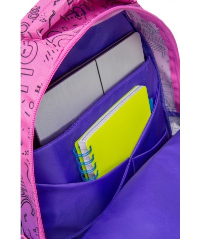 Plecak dla dziewczyny fioletowe ombre CoolPack do szkoły PICK 27l