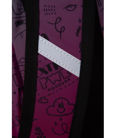 Modny plecak młodzieżowy ombre różowe CoolPack Pink Scribble PICK 27l