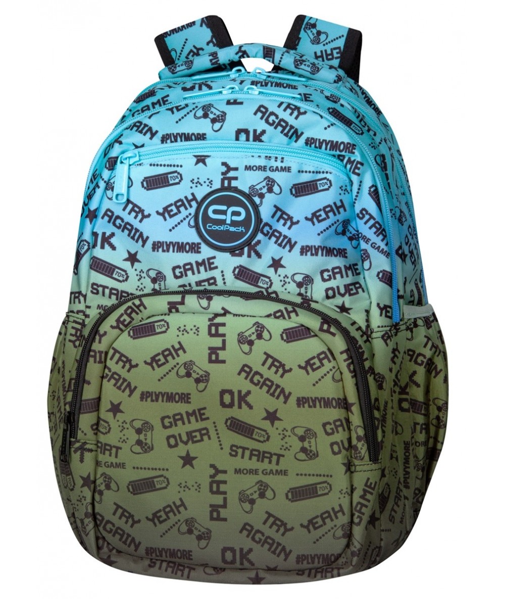 Plecak młodzieżowy CoolPack GAME 2T szkolny z padami PICK