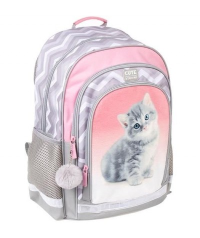 Plecak szkolny dla dziewczynki STARPAK KITTY z kotkiem