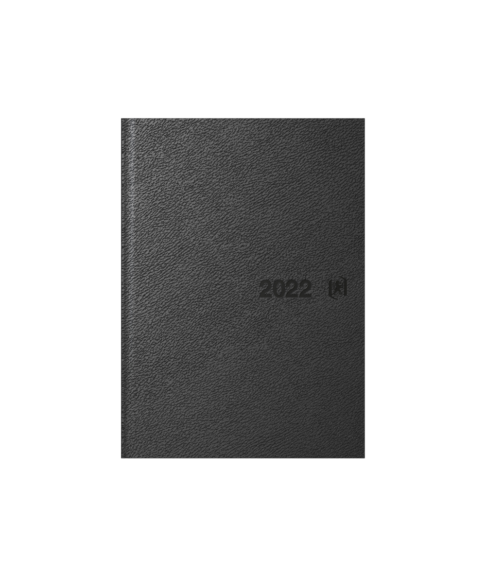 Kalendarz OXFORD 2021 dzienny EUROPEAN DTP 15x21cm A5 męski czarny