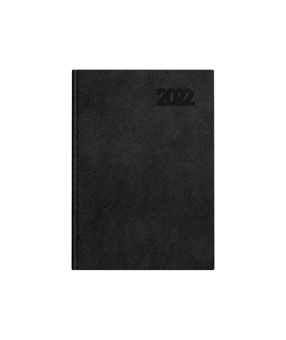 Kalendarz dzienny A5 2022 TOP 2000 CZARNY STANDARD DTP książkowy
