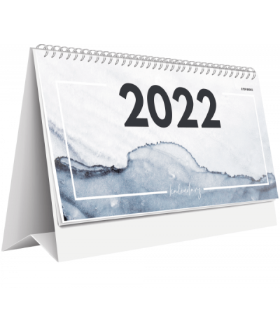 Kalendarz biurkowy 2022 tygodniowy TOP 2000 11,5x28,5cm poziomy WTV