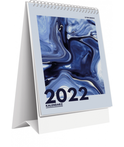 Kalendarz na biurko 2022 tygodniowy TOP 2000 12x18cm pionowy WTV