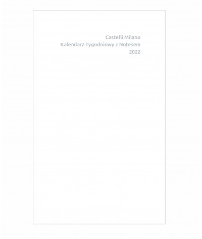 Kalendarz tygodniowy 2022 CASTELLI MILANO ART DECO GOLD 13x21cm WŁOSKI ekskluzywny