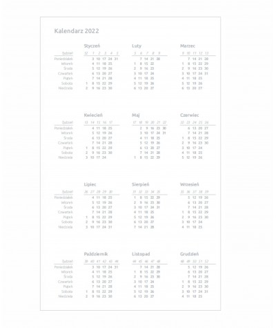Kalendarz tygodniowy 2022 CASTELLI MILANO LILY EDEN 13x21cm WŁOSKI elegancki