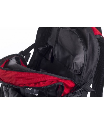 Plecak sportowy HI-TEC MANDOR 20 L RED/BLACK czerwony na wycieczkę na rower