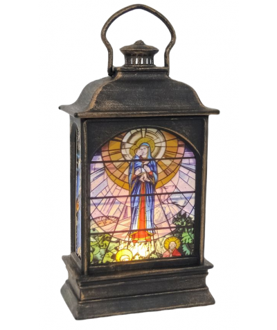Lampa lampion LED STAJENKA świąteczna ADWENT 13x7x3,5cm ADAR MIX