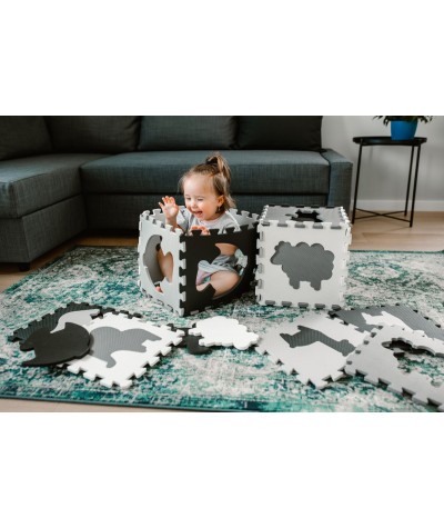 Puzzle piankowe XXL mata edukacyjna Kidwell Happy Zoo antyalergiczne