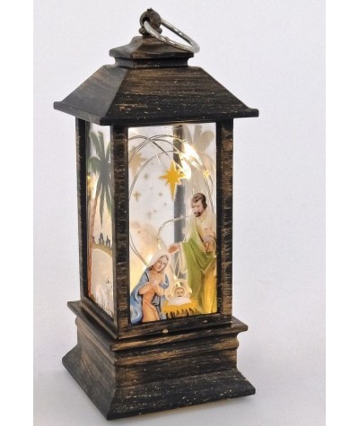 Lampka lampion na roraty BOŻE NARODZENIE adwentowa 12,5x5x5cm ADAR MIX
