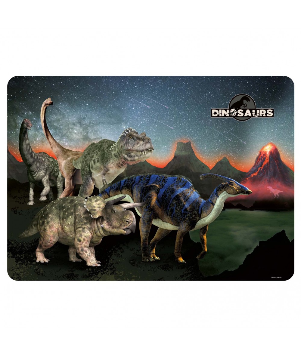 Podkładka laminowana dinozaury DERFORM chłopieca T-Rex 2022