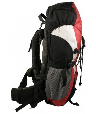 Plecak turystyczny 45L PASO czerwony wielofunkcyjny trekkingowy