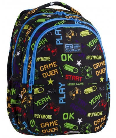 Plecak szkolny dla chłopca PADY GRY CoolPack Boy GAME  JOY S CP 15”