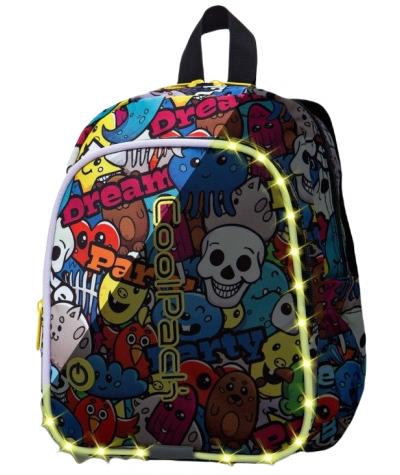 Świecący mały plecak przedszkolny dla dzieci CoolPack Bobby Cartoon LED