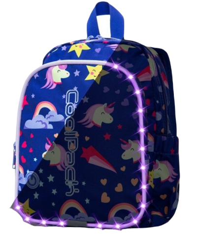 Świecący mały plecaczek z jednorożcem CoolPack Bobby Unicorns