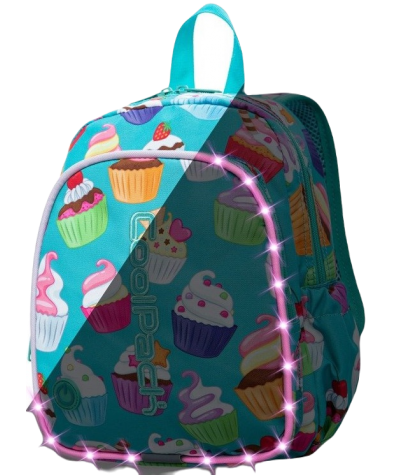 Świecący mały plecaczek z babeczkami CoolPack Bobby Cupcakes