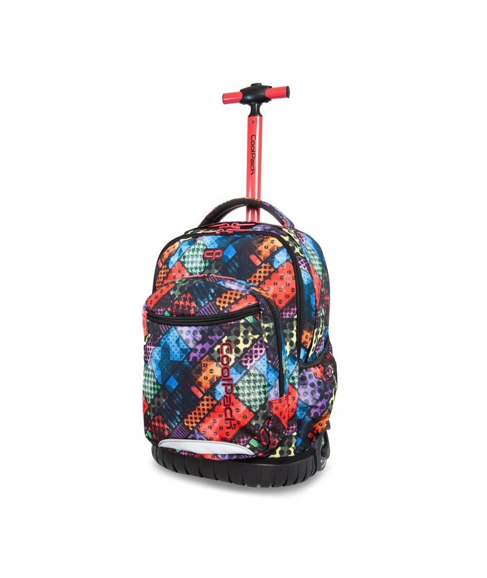Plecak młodzieżowy na kółkach Coolpack CP Blox krata kolorowa SWIFT
