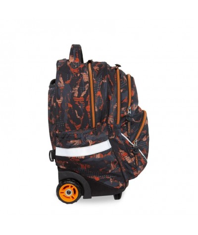 Plecak na kółkach szkolny moro pomarańczowe CoolPack Orango Starr