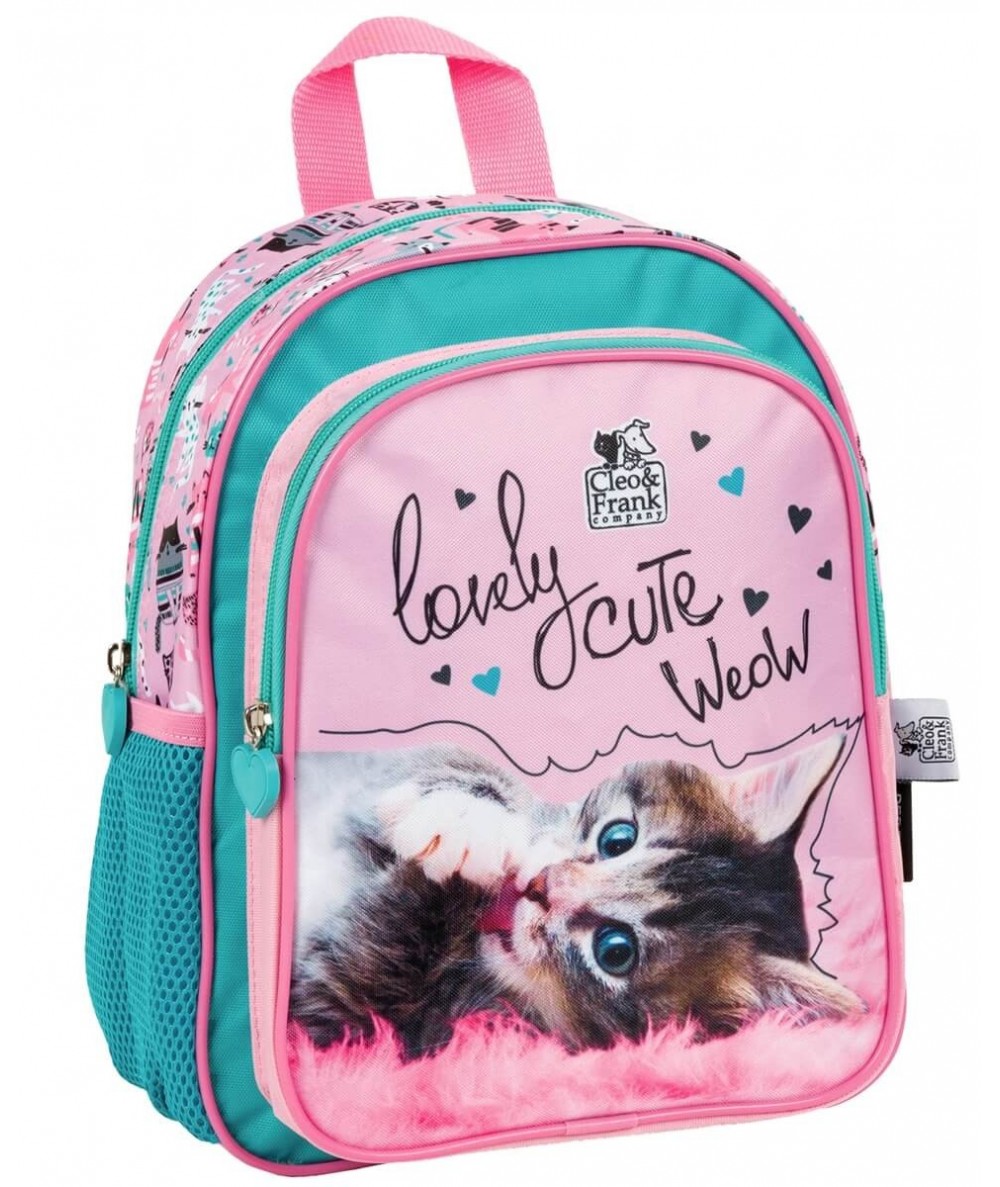 Plecak dla dziecka do przedszkola z kotkiem DERFORM kolorowy 2022