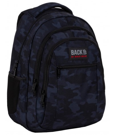 Plecak MORO ciemne do szkoły BackUP dla chłopaka O50