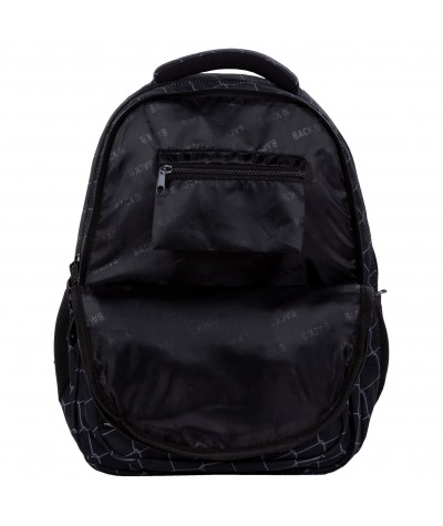 Plecak dla chłopaka piłka nożna BRAMKA BackUP czarny do szkoły M42